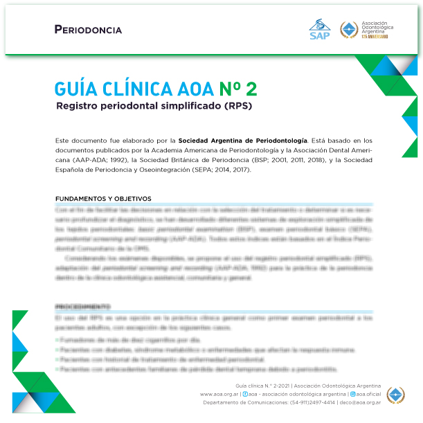 Guía Clínica AOA Nº 2 - Periodoncia